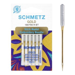 Aiguilles broderie Gold  75 SCHMETZ 0215