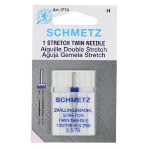 Aiguilles double stretch Schmetz 2,5 -75 0135