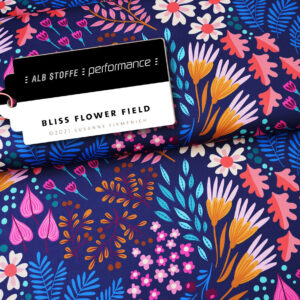 Lycra motif Flower Fields Albstoffe Active Wear Performance 1390